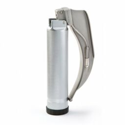 Satin Laryngoscope Handle Medium, Knurled Finish